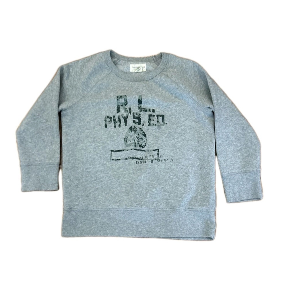 RARE Polo Ralph Lauren Phys. Ed. Crewneck PE Sweatshirt Wms Large Denim & Supply